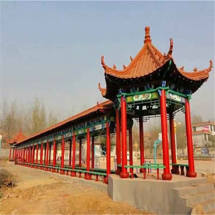 防腐木與古建長(zhǎng)廊 園林景觀的點(diǎn)睛之筆